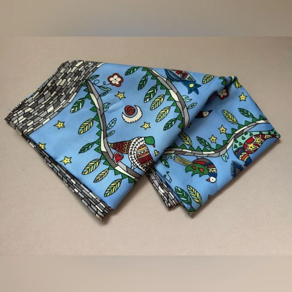 Blue Multicolor Scarf N1100